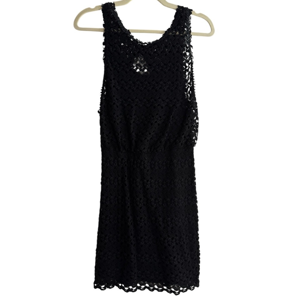 Free People Black Lace Keyhole Back Dress XS